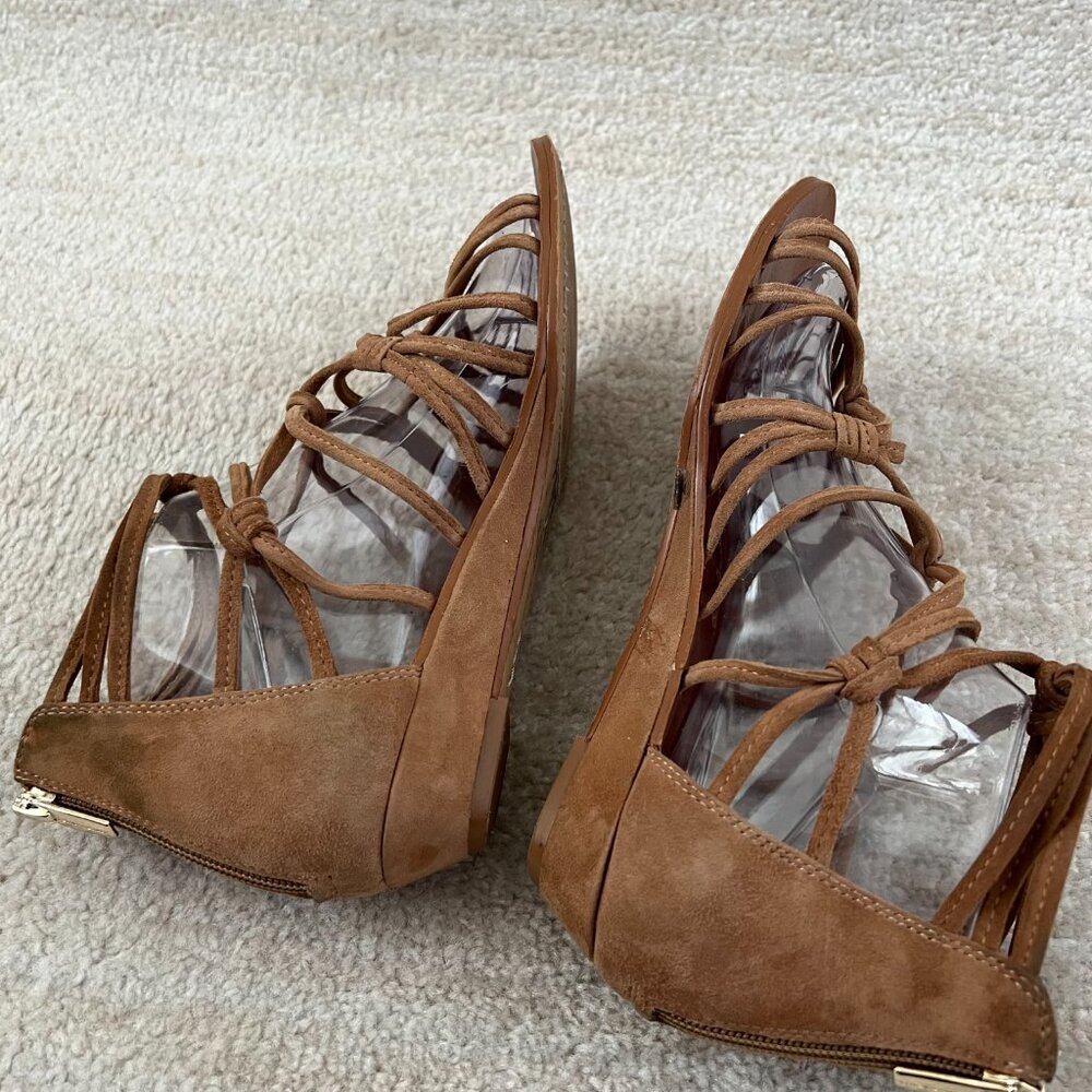 Vince Camuto Setensa Tan Open Toe Strappy Gladiator Sandals Shoes 9 - Picture 5 of 10